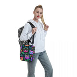 Bright Cat Heads And Fish Insulated Thermal Cooler Lunch Box Bag