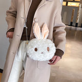 Bunny Shoulder Bag for Women Large Capacity Totes Soft Shopp