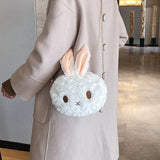 Bunny Shoulder Bag for Women Large Capacity Totes Soft Shopp