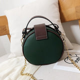Bunny Women's Handbag Round Crossbody Bag with Metal Chain