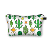Cactus 3D Printing Cosmetic Bag Portable Makeup Case Lady Storage Bag