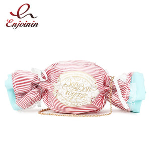 Candy Handbag PVC Clutch Crossbody Bag Chain Shoulder Bag