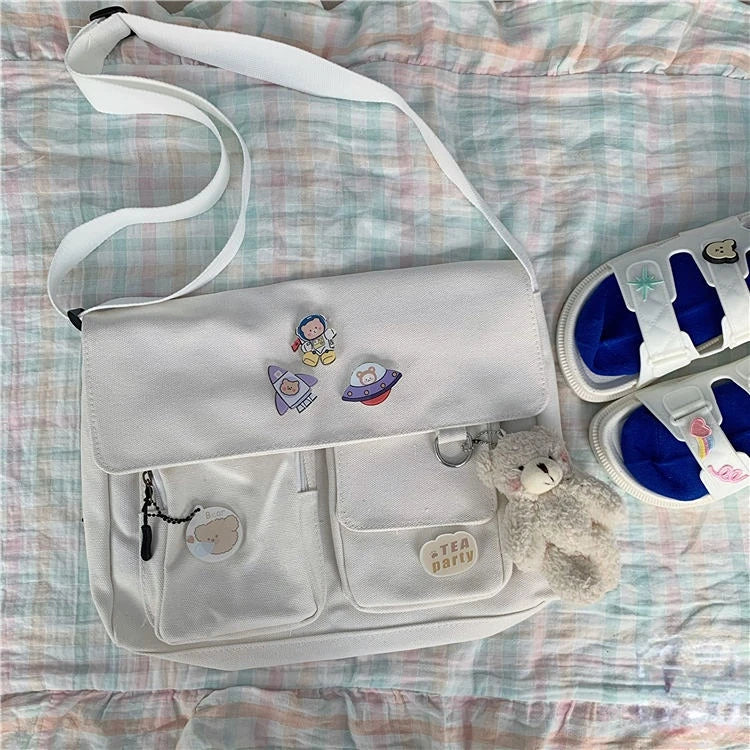 Canvas Bag Wild Student Women Handbags Shoulder Bag Female Japanese Harajuku