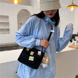 Canvas Small Bag Female Harajuku Diagonal Bag Student Girl
