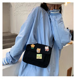 Canvas Small Bag Female Harajuku Diagonal Bag Student Shoulder Bag