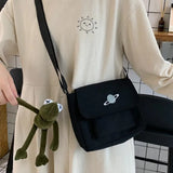 Harajuku Diagonal Bag for Women Student Girl Shoulder Bags Messenger Bag