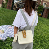 Canvas Small Bag Female Cross-body Tote Student Girl Shoulder Messenger