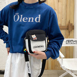 Canvas Small Crossbody Bags for Women Youth Shoulder Bag