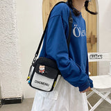 Canvas Small Crossbody Bags for Women Student Youth Shoulder Bag