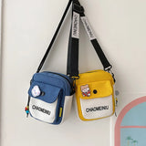 Canvas Mini Crossbody Bag for Women Youth Student Shoulder Purse