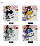Canvas Mini Crossbody Bag for Women Youth Student Shoulder Purse