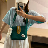 Canvas Women Crossbody Bag Casual Ladies Shoulder Bag Solid Women Messenger Bags