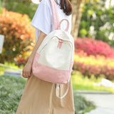 Canvas Backpack for Girls Travel School Luggage B-001