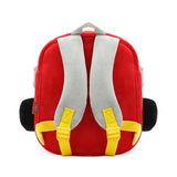 3D Fire Truck Kids School Bag Plush Gift for Toddler Children Backpacks