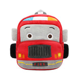 3D Fire Truck Kids School Bag Plush Gift for Toddler Children Backpacks