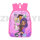 Aphmau 3D Print Backpack for Girls Pink Anime Bookbag 12/16 Inch School Back Pac