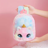 Plush Unicorn Backpack Cartoon Girl Fur Children Schoolbag Kids Gift