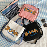Cartoon Bear Canvas Bag High Capacity Shoulder Bags