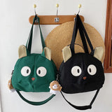 Cartoon Canvas Tote Bag Ladies Shoulder Bag Female Messenger Handbag