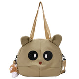 Cartoon Canvas Tote Bag Ladies Shoulder Bag Female Messenger Handbag