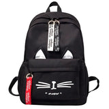 Cat Ears Backpack Girl Schoolbag Teen Women Back Pack Canvas School Backpack