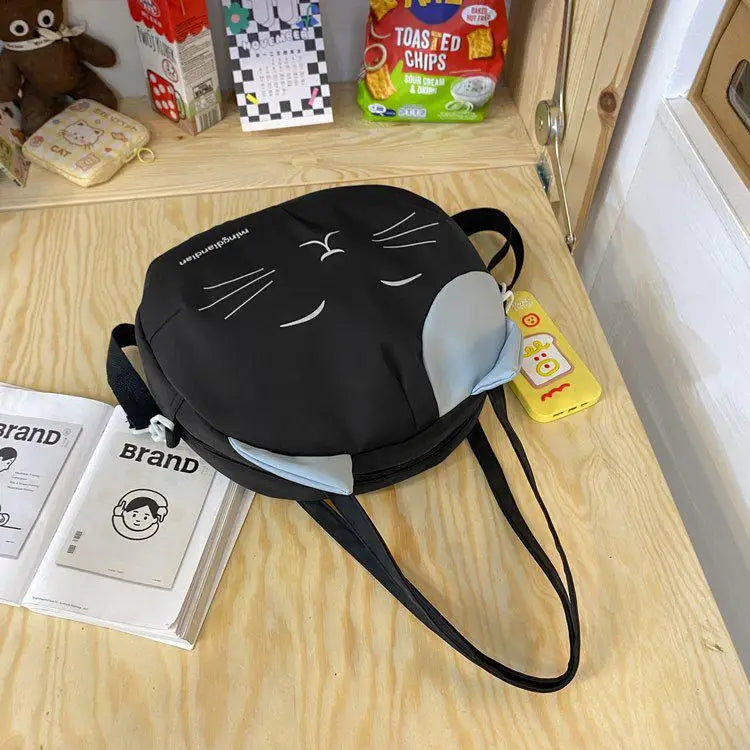 Cartoon Cat Women Nylon Satchels Bag Summer Shoulder Crossbody Bag