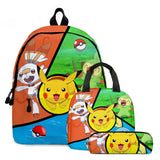 Eevee Cartoon Children School Bag Shoulder Bags Casual Canvas Backpack