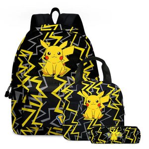 Eevee Cartoon Children School Bag Shoulder Bags Casual Canvas Backpack