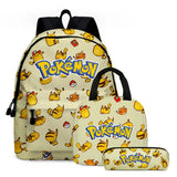 Eevee Cartoon Children School Bag Shoulder Bags Casual Canvas Backpack