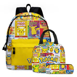 Eevee Cartoon Children School Bag Shoulder Bags Casual Canvas Backpack