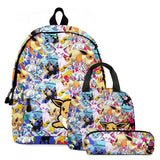 Eevee Cartoon Children School Bag Shoulder Bags Casual Canvas Backpack