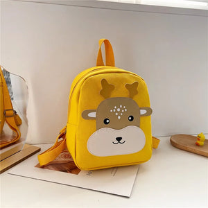 Cartoon Deer Kids Backpack Lovely Boys Girls Small Bag Baby Kindergarten School