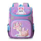 Deer Girls School Bags Princess Purple Backpacks for Kids