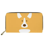 Dog Family Puzzle Print Long Wallet Clutch Cartras