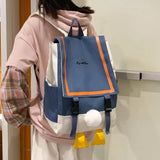 Duck Bag Girl Backpack Large Capacity Women's Laptop Student Bag