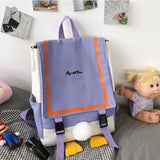 Duck Bag Girl Backpack Large Capacity Women's Laptop Student Bag