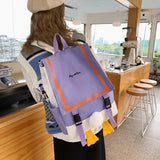 Duck Bag Girl Backpack Large Capacity Women's Laptop Student Bag