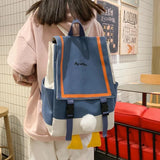 Duck Bag Girl Backpack Large Capacity Women's Laptop Student Bag