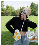 Duck Ladies Shoulder Bag Crossbody Bag for Women PU Leather Messenger Bag