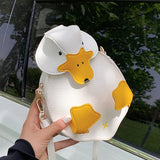 Duck Ladies Shoulder Bag Crossbody Bag for Women PU Leather Messenger Bag