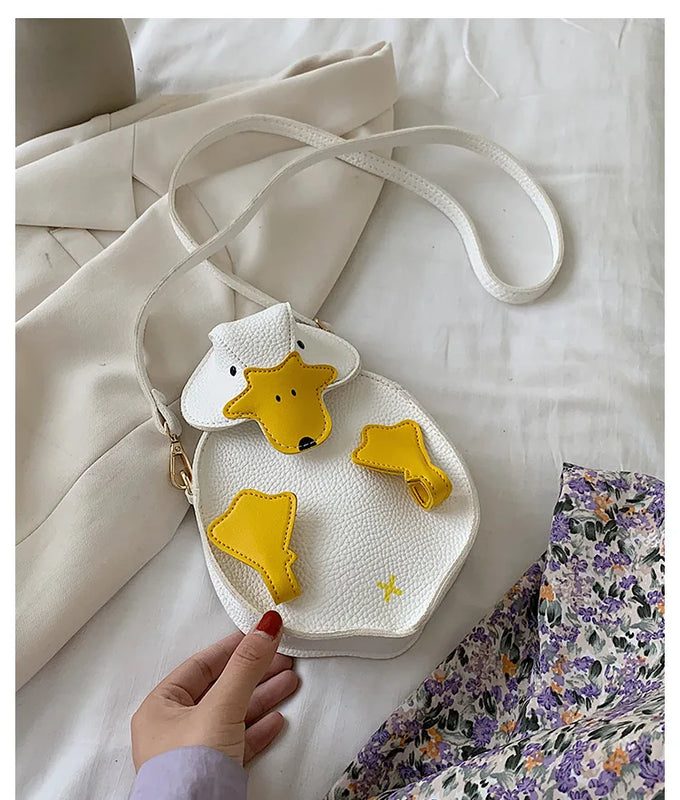 Duck Ladies Shoulder Bag Crossbody Bag for Women PU Leather Messenger Bag
