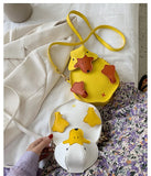 Duck Ladies Shoulder Bag Crossbody Bag for Women PU Leather Messenger Bag