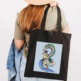 Totoro Girl Anime Manga Reusable Shopping Bag Women Canvas Tote Bags