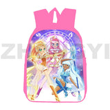 LoliRock Backpack Anime Harajuku LoliRockstar Print Satchel 12/16 Inch