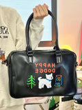 Happy Puppy Waterproof Shoulder Bag Women's Tote Bag