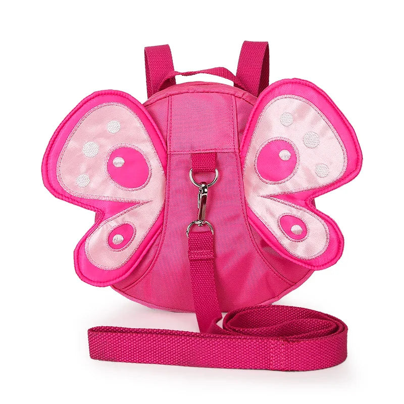 Kids Butterfly Wings Anti-lost Backpack Mini School Bag