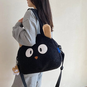 Cartoon Lamb Wool Women Handbag Plush Crossbody Bag