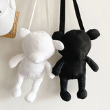 Cute Little Bear Crossbody Bag Nylon Handbag