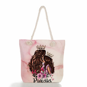 Mom And Baby Fold Women Casual Handbags - Eco Friendly Beach Shoulder Bag