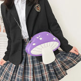 Cartoon Mushroom Chain Shoulder Bag for Women